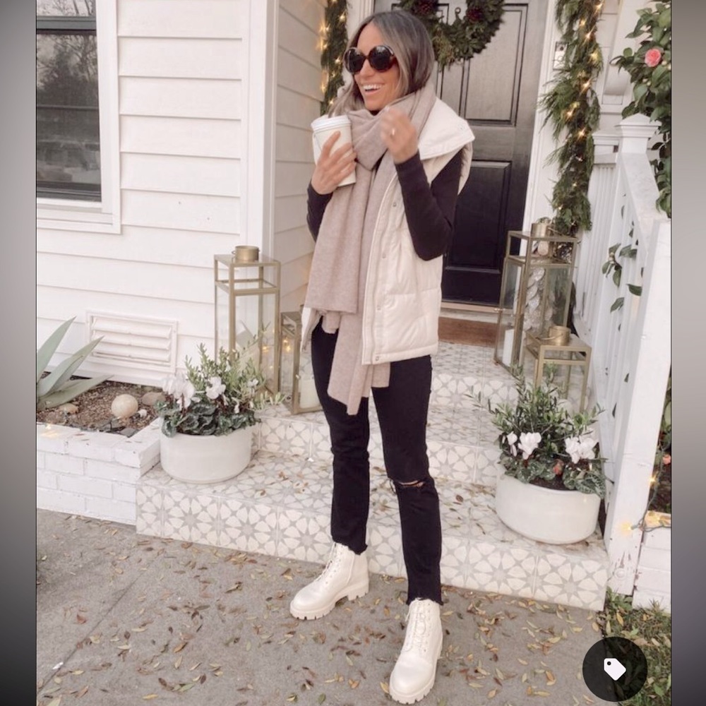 Michael Kors White Puffer Vest
